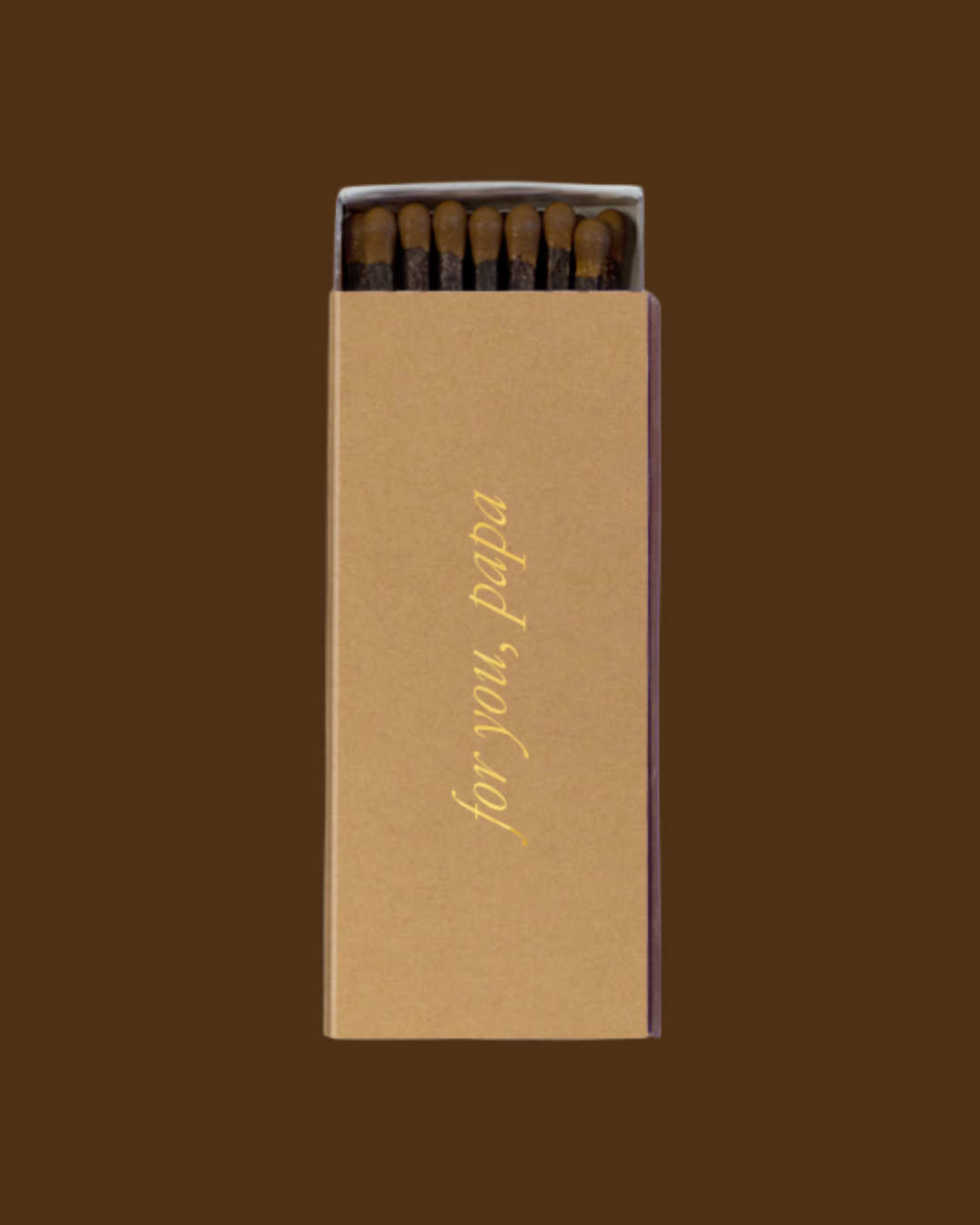 "for you, papa" matchbox