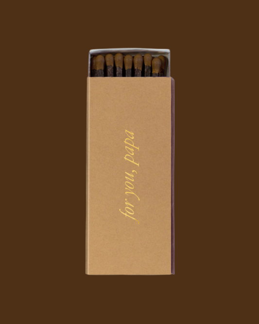 "for you, papa" matchbox